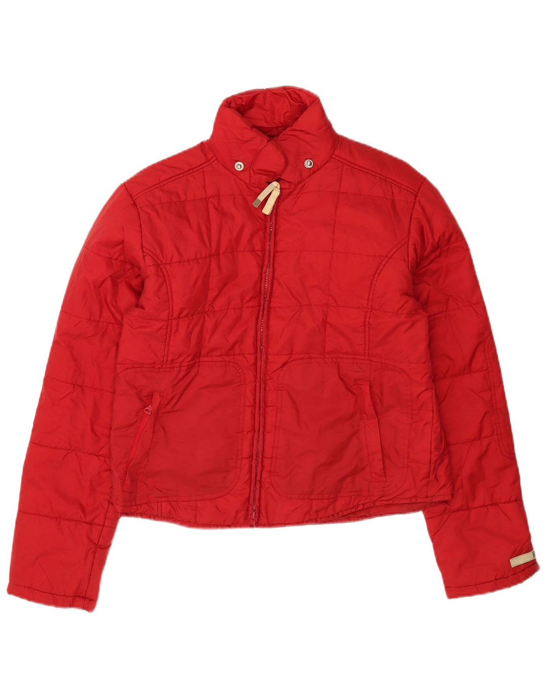 Zara Dame Trafaluc polstret jakke UK 16 Large Red