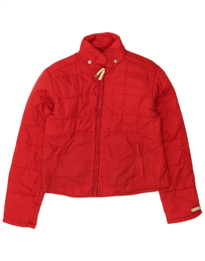 Zara Dame Trafaluc polstret jakke UK 16 Large Red