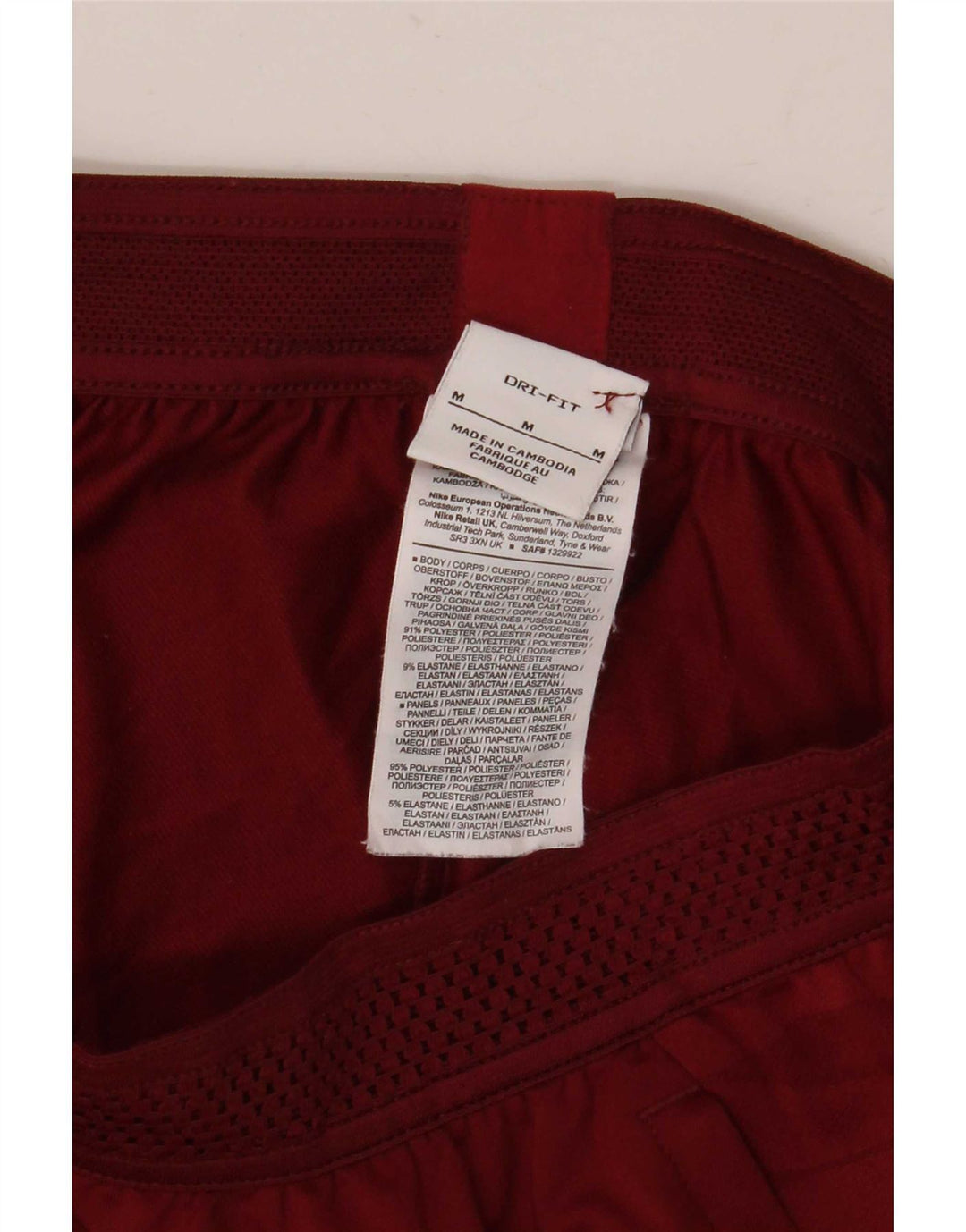 Nike Træningsdragtsbukser til mænd Medium Rød Colourblock Polyester