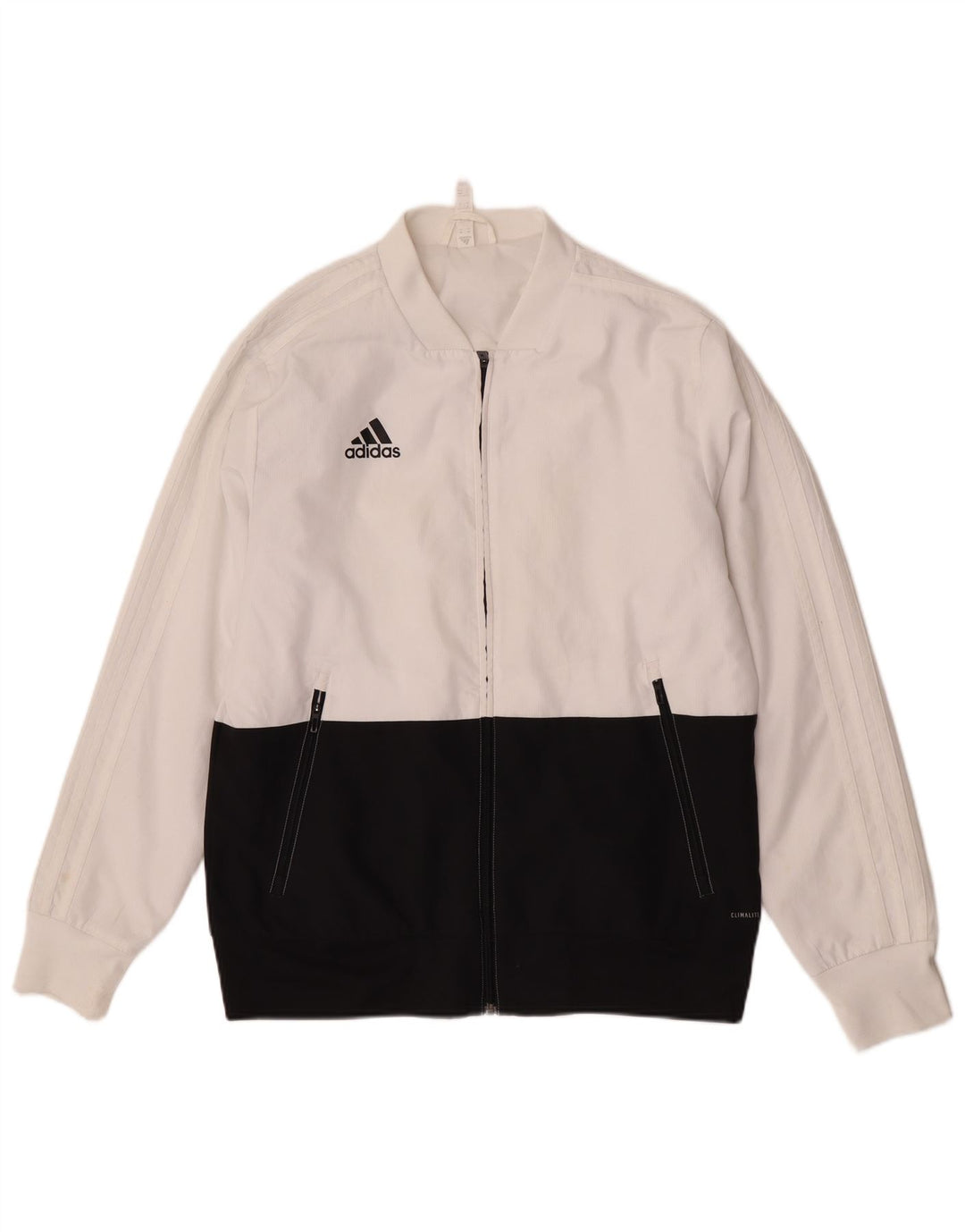 Adidas Træningsdragt til mænd Topjakke Medium White Colourblock Polyester