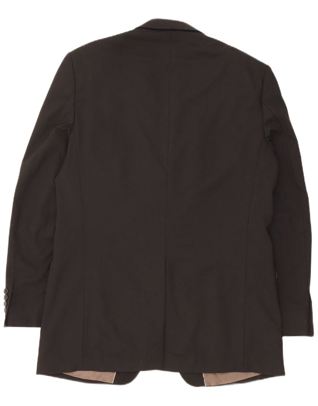 Marks & Spencer Herre 3-knaps blazerjakke UK 42 Stor sort polyester