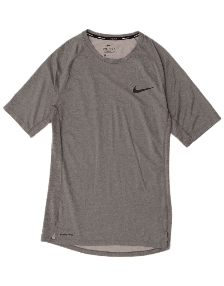 Nike Herre Dri Fit T-Shirt Top Stor Grå