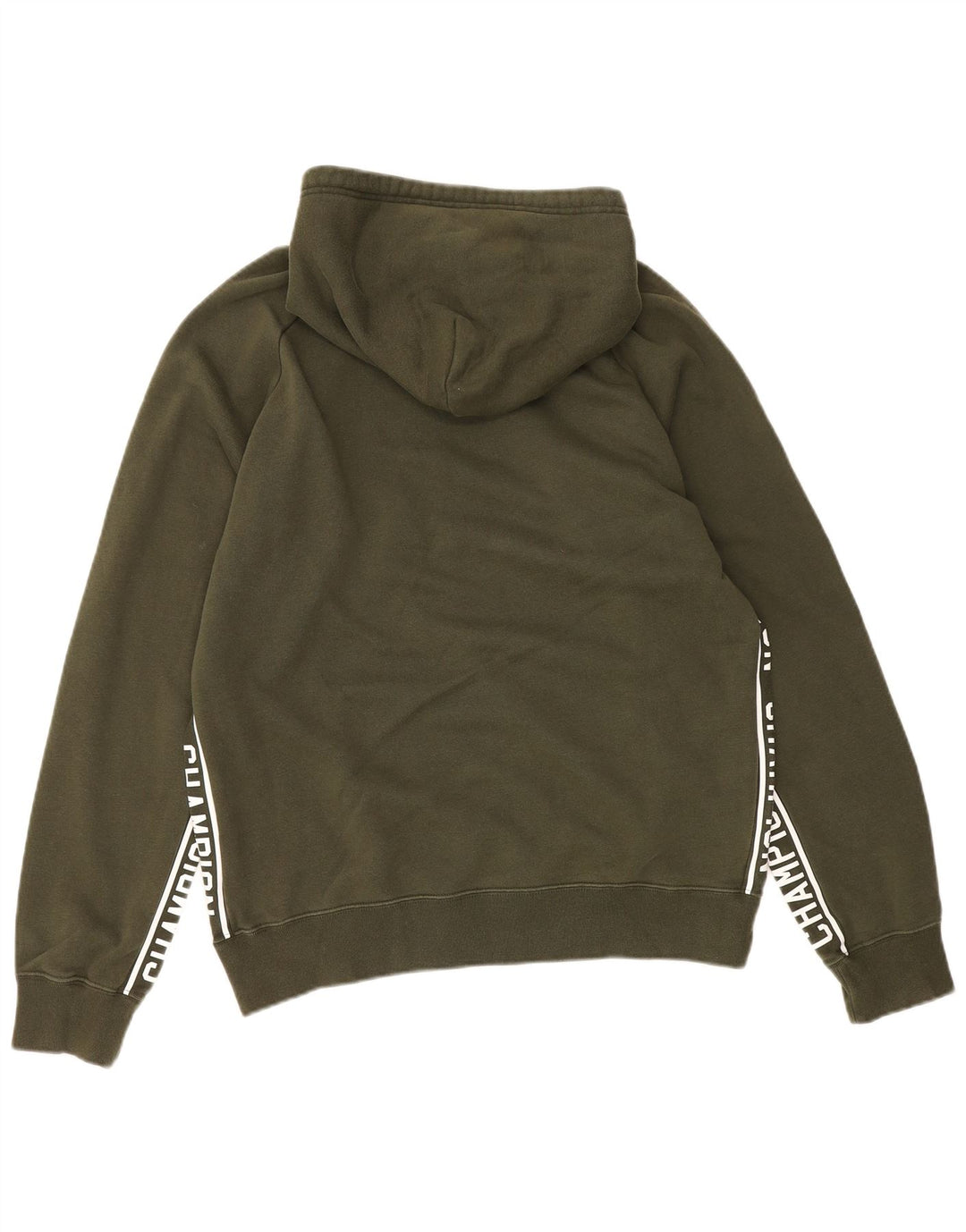 CHAMPION Mens Graphic Hoodie Jumper Large Khaki
