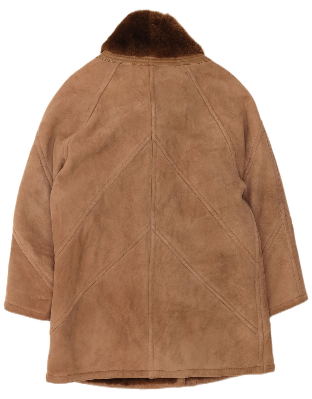 SMALBY Dame Oversized Shearling Coat UK 18 XL Brun