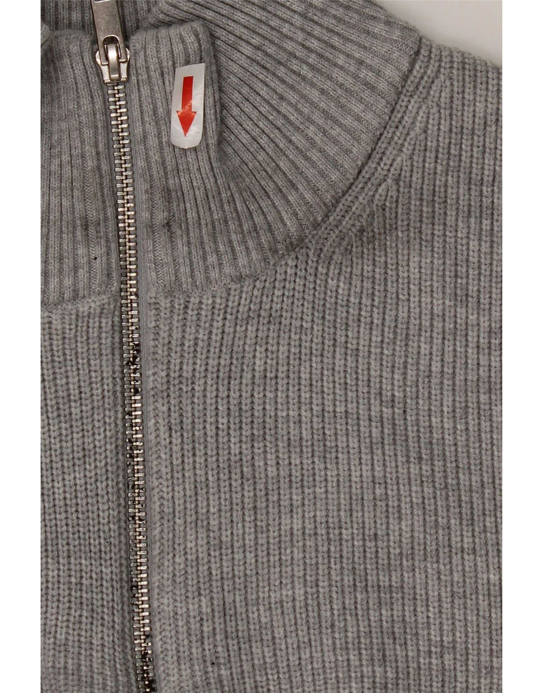 Marks & Spencer Herre Regular Fit Zip Neck sweater, stor grå