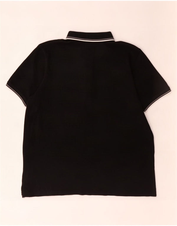 Pierre Cardin Herre Regular Fit Polo Shirt 4XL Sort Stribet Bomuld