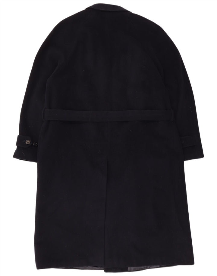 Ferre Herre Double Breasted Coat UK 40 Large Navy Blue New Wool