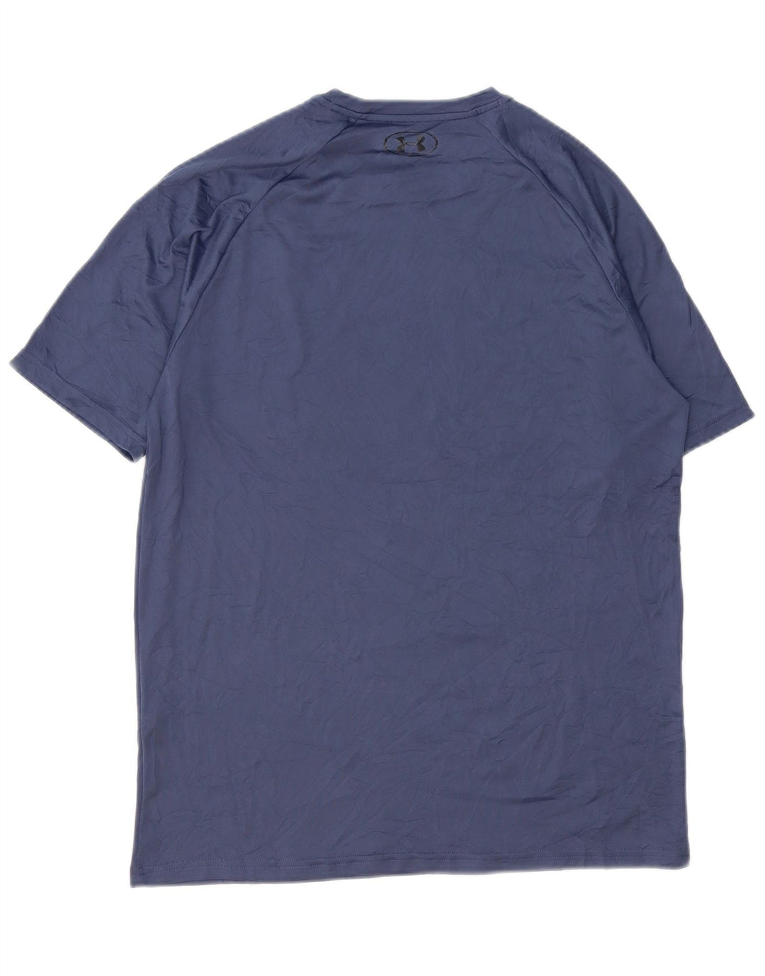 UNDER ARMOR Herre Heat Gear Grafisk T-Shirt Top Medium Navy Blue Polyester