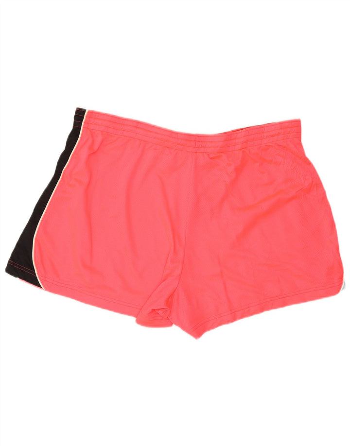 NIKE Womens Sport Shorts UK 18 XL  Pink Colourblock Polyester