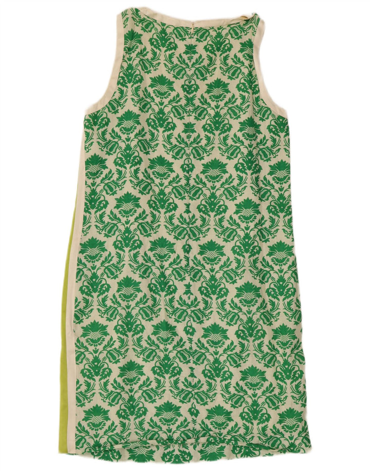 Marella Dame Ærmeløs Shift Dress UK 12 Medium Green Floral