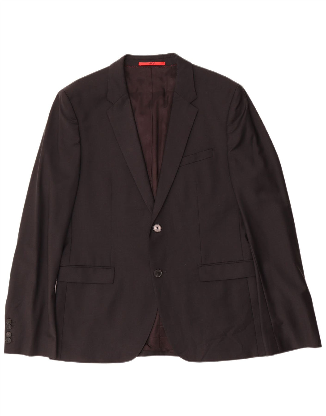 Hugo Boss Herre 2-knaps blazerjakke EU 52 XL Sort Uld