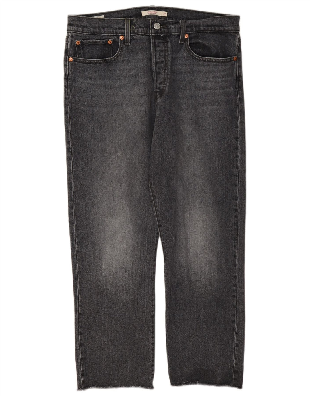 Levi's Dame Wedgie Straight Jeans W31 L26 Grå Bomuld