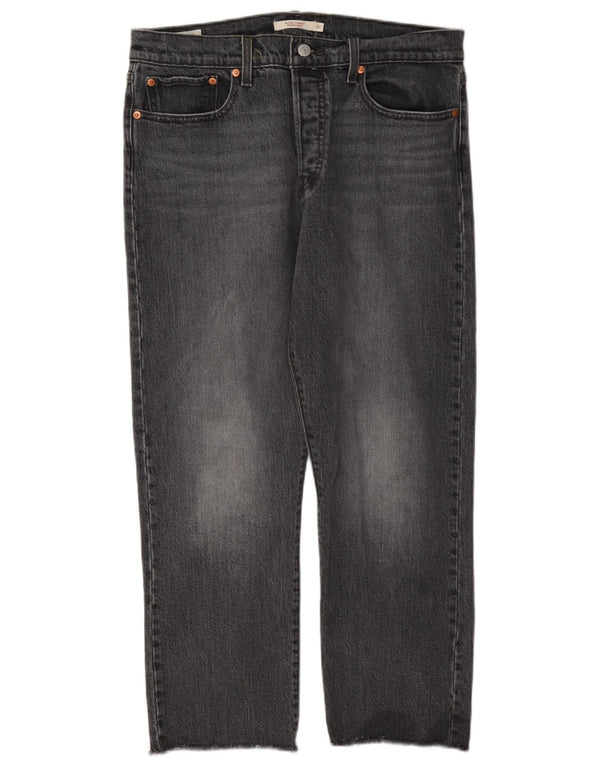 Levi's Dame Wedgie Straight Jeans W31 L26 Grå Bomuld