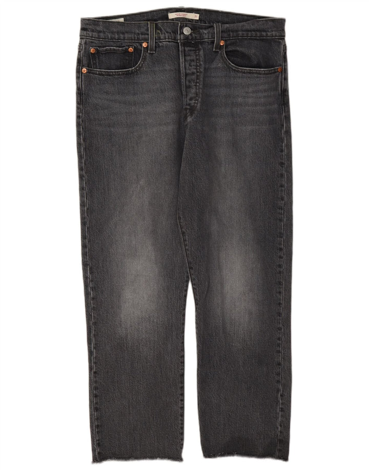 Levi's Dame Wedgie Straight Jeans W31 L26 Grå Bomuld