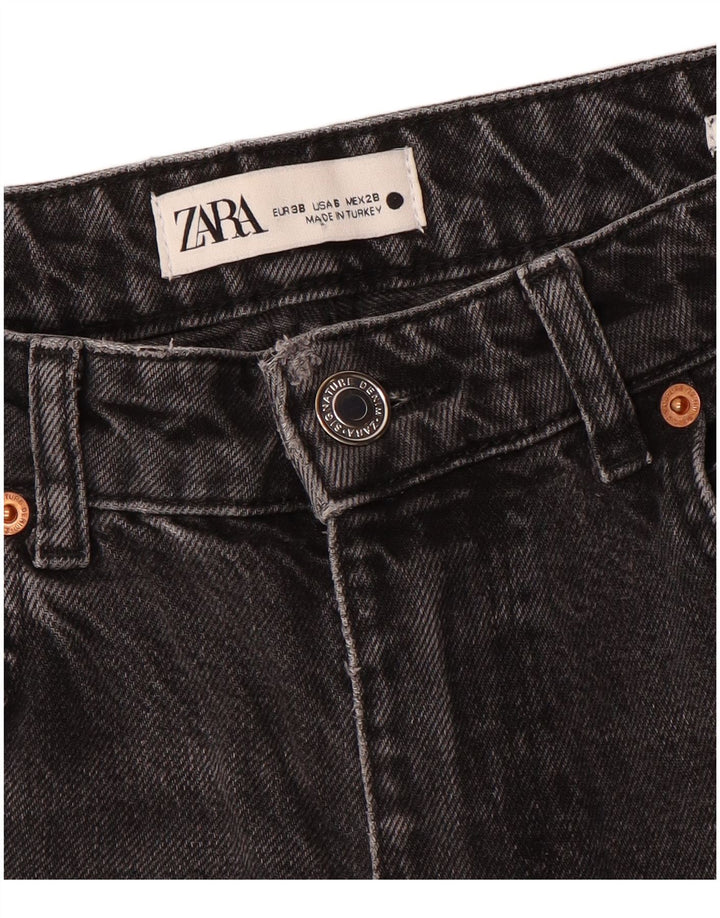 Zara Dame Straight Jeans EU 38 Small W28 L32 Grå