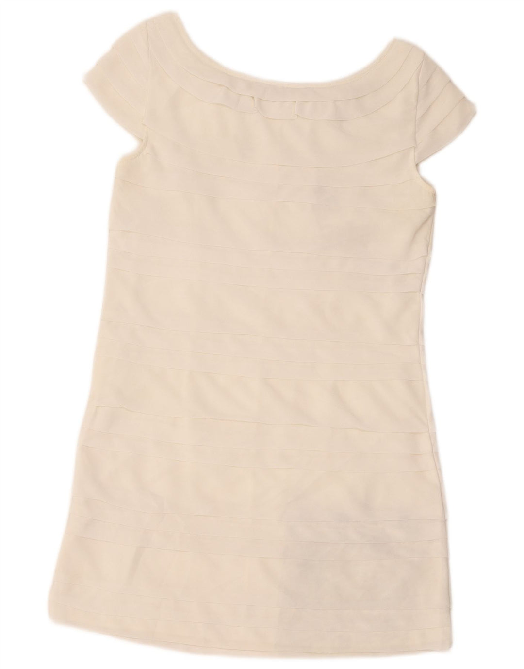 French Connection Kvinders trindelt kjole UK 10 Small White Polyester
