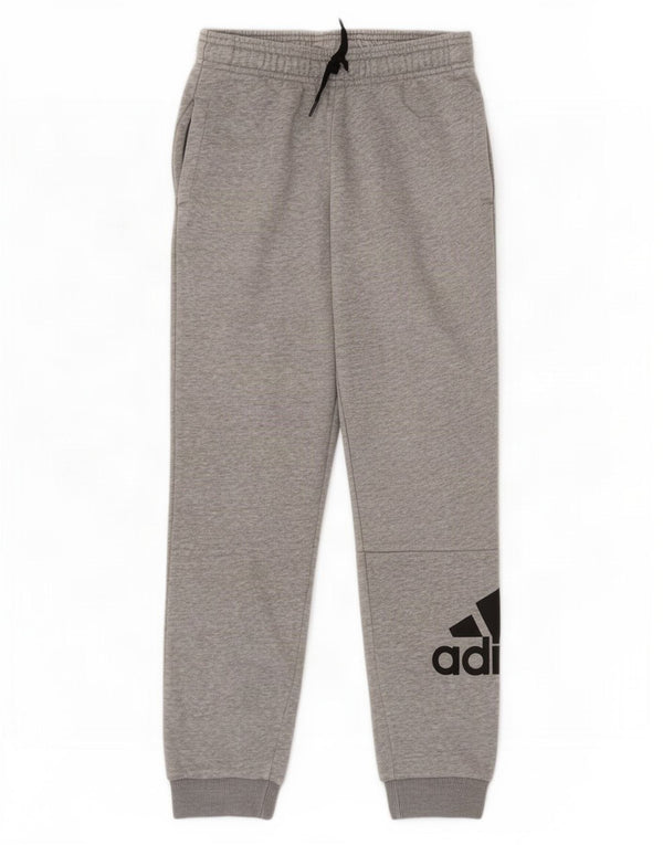 Adidas Drenge Grafisk træningsdragt Bukser Joggers 9-10 år Grå Flecked