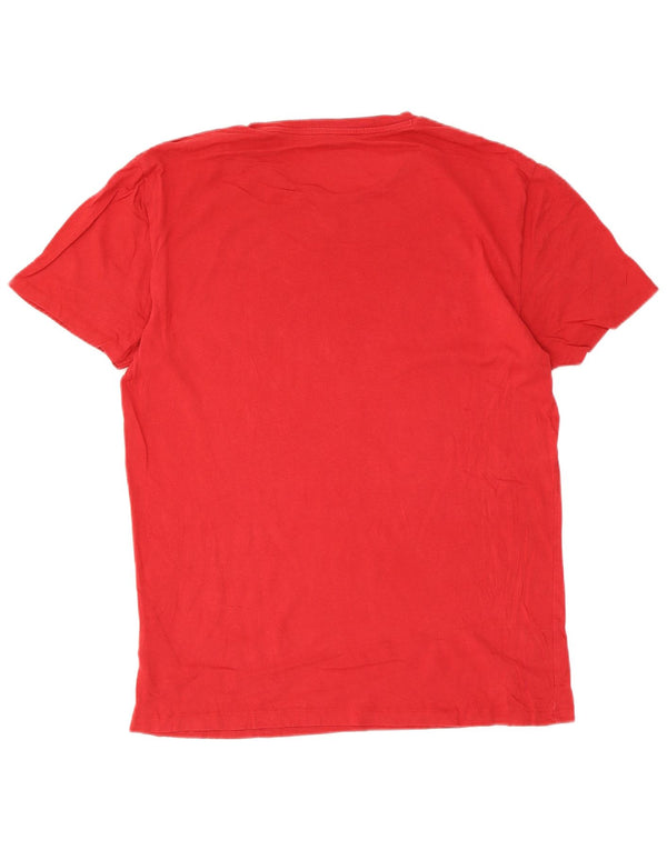 Wrangler Herre T-shirt Top Medium Rød Bomuld
