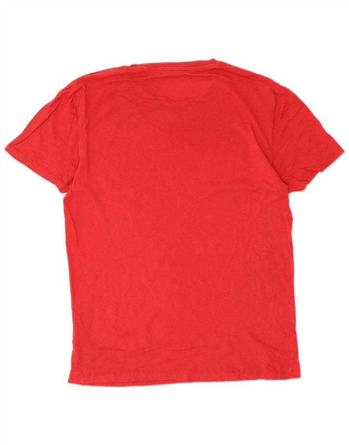 Wrangler Herre T-shirt Top Medium Rød Bomuld