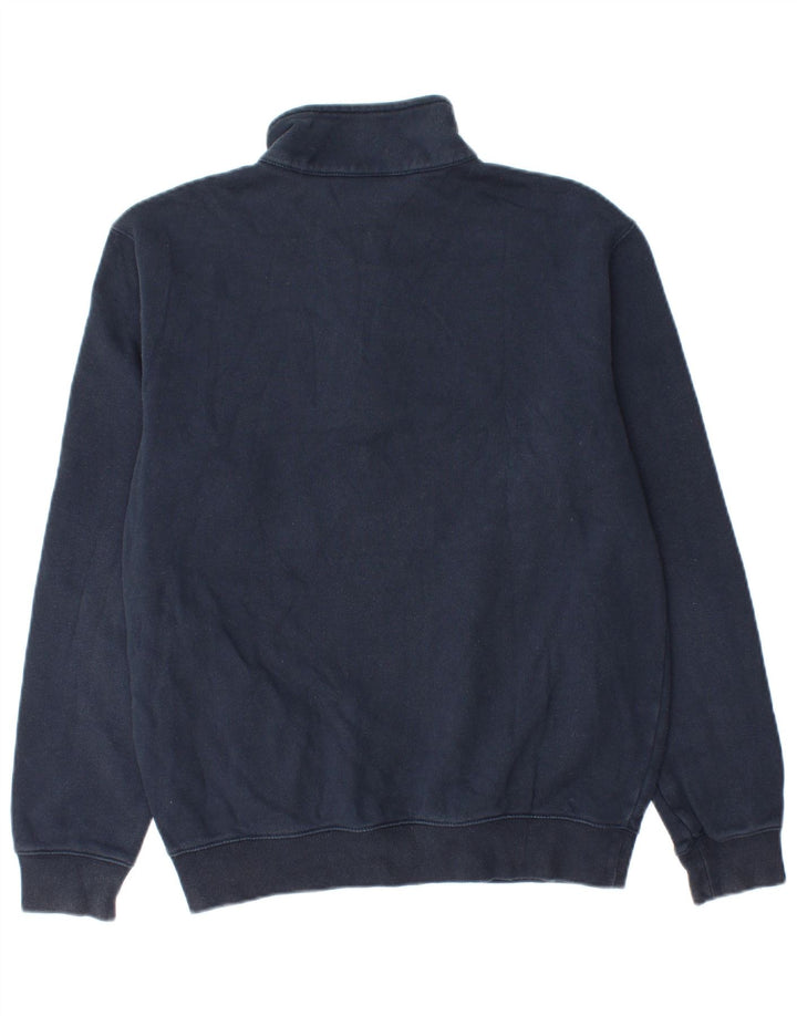Champion Herre Zip Neck Sweatshirt Jumper lille marineblå bomuld