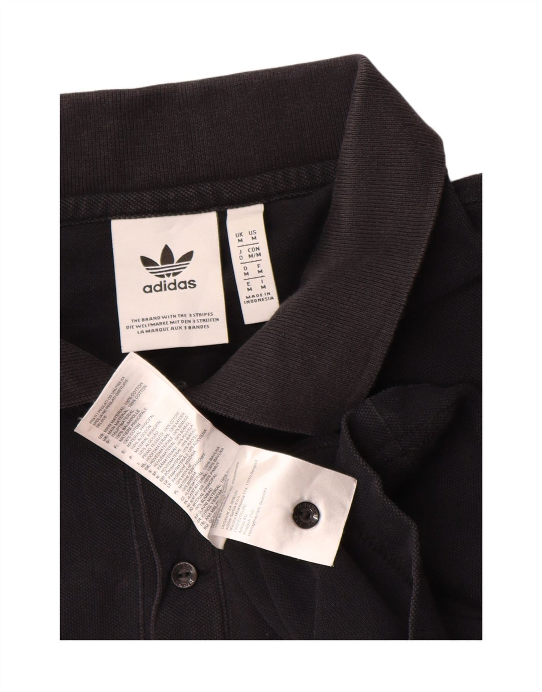 Adidas herre poloshirt Medium sort bomuld
