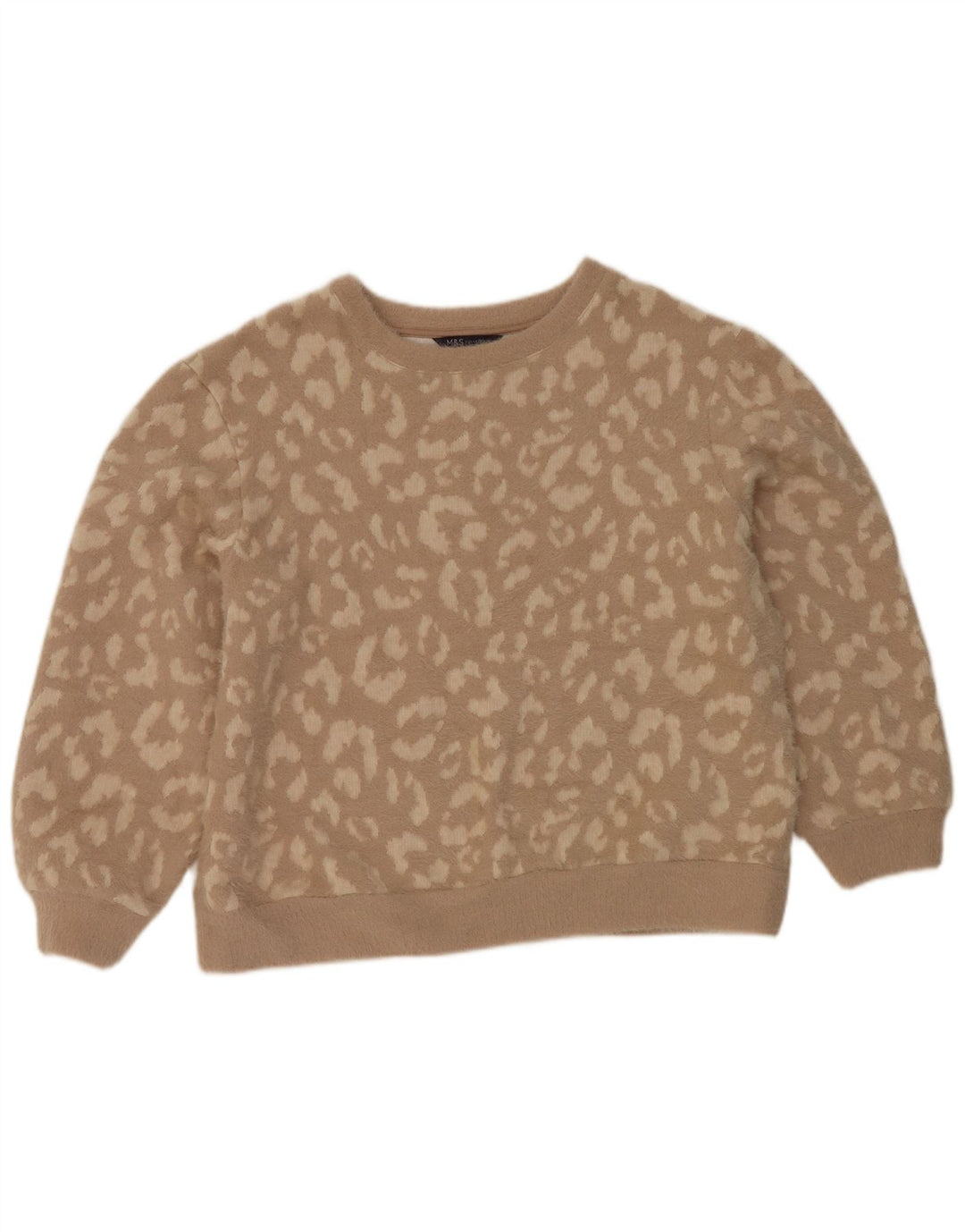 Marks & Spencer Dame sweater med rund hals DK 14 Medium Brun