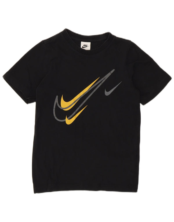 Nike drenge grafisk t-shirt top 8-9 år lille sort bomuld