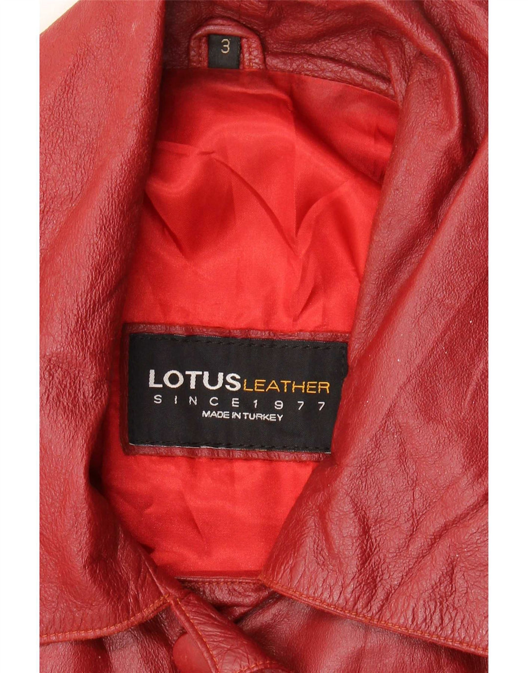 Lotus Læderfrakke til kvinder UK 14 Large Burgundy