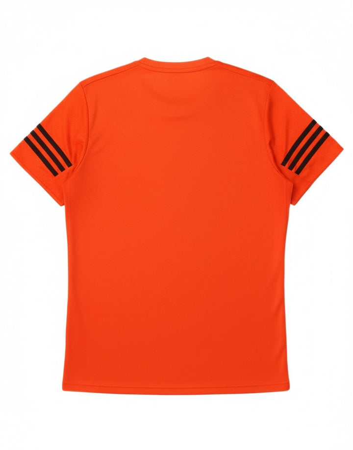 ADIDAS Mens Climalite T-Shirt Top Small Orange Polyester