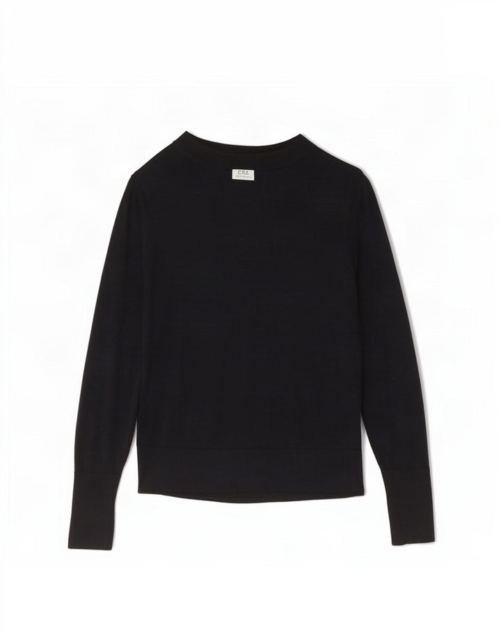 Jigsaw Dame Turtle Neck Jumper Sweater UK 12 Medium Sort Uld