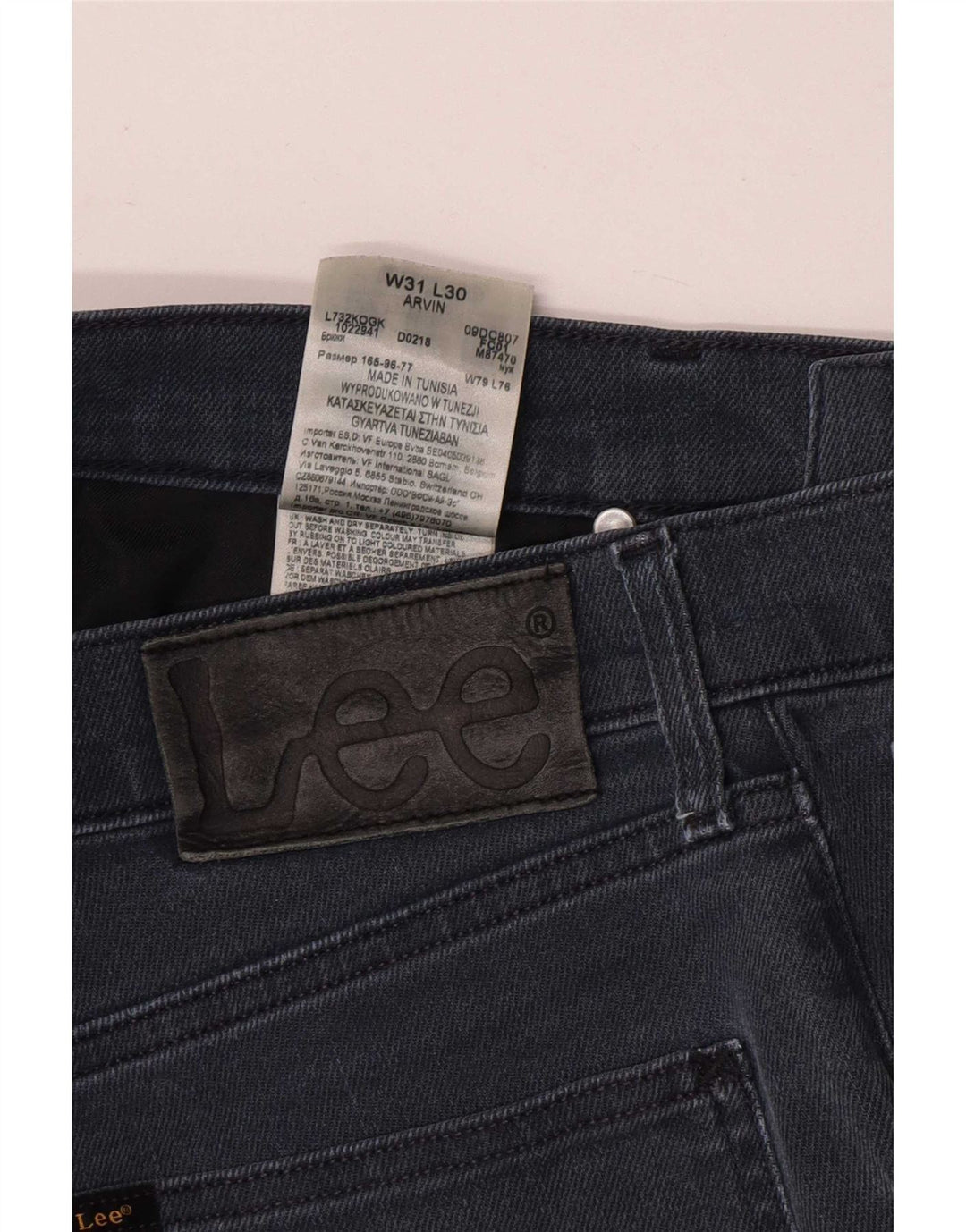 Lee kvinders tilspidsede slim jeans W31 L30 blå bomuld