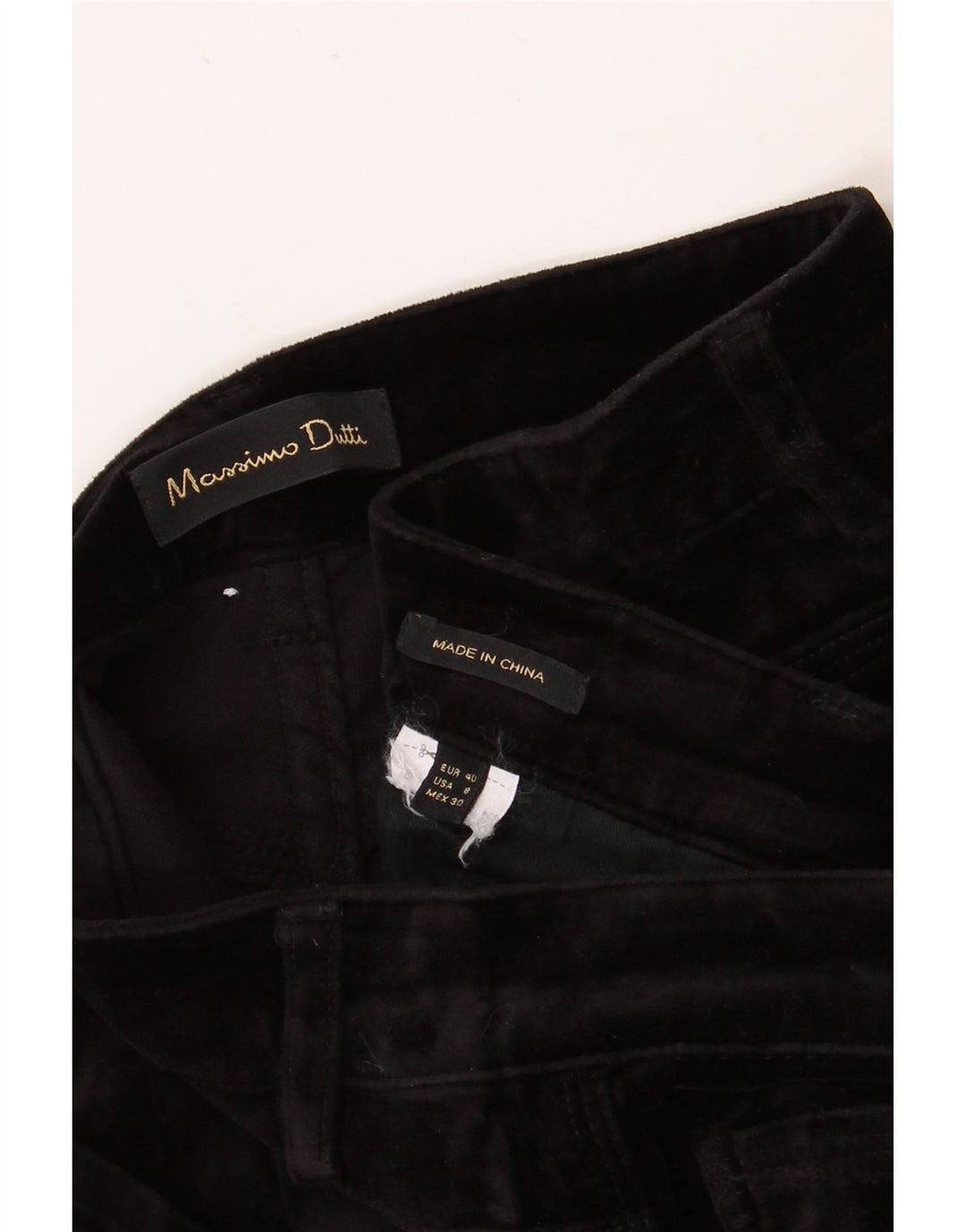 MASSIMO DUTTI Dame Skinny Casual Bukser EU 40 Medium W30 L27 Sort