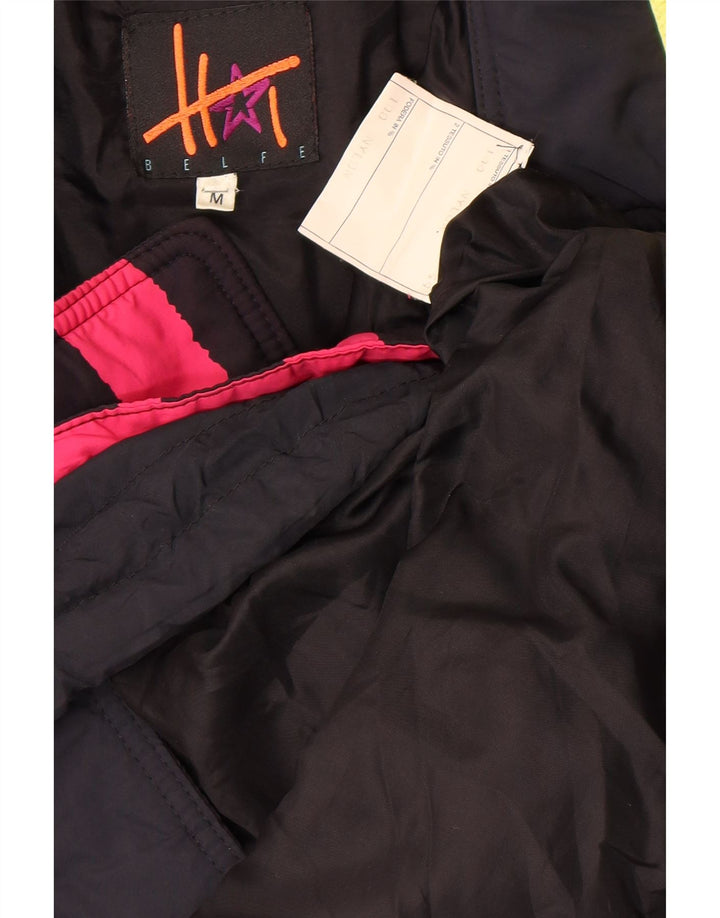 Belfe Herre abstrakt mønster skijakke UK 38 Medium Multicolored Nylon