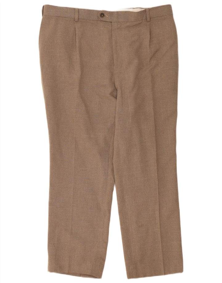 Marks & Spencer Herre Pegged Regular Fit Suit Bukser W44 L29 Beige