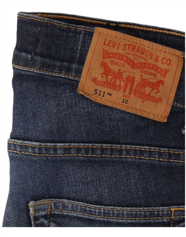 Levi's Boys 511 Slim Jeans 9-10 år W24 L26 Blå Bomuld