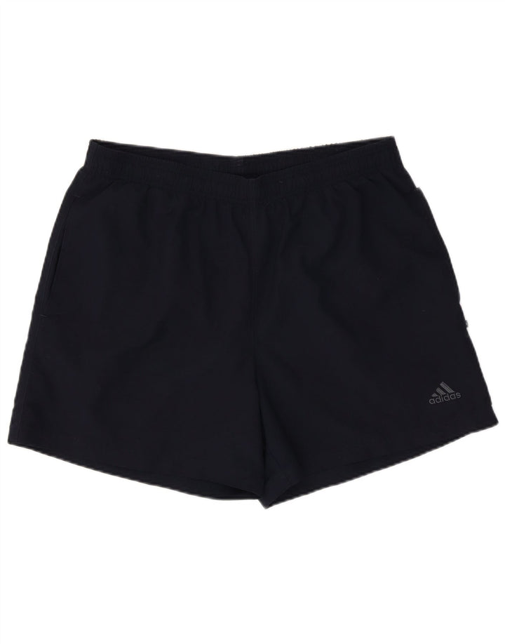 ADIDAS Mens Sport Shorts Medium  Navy Blue Polyester