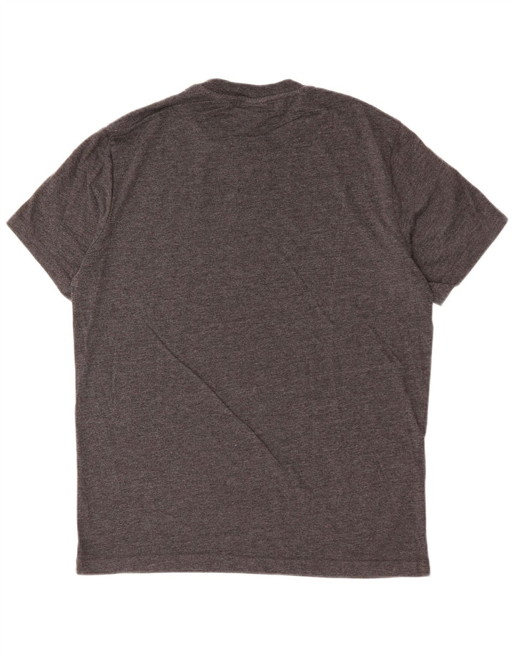 CHAMPION Herre grafisk T-shirt Top Medium Sort Flecked