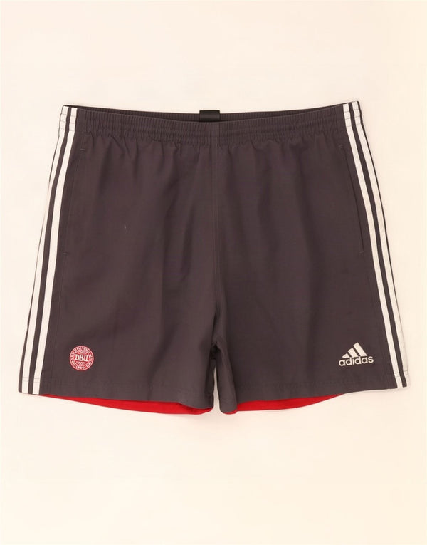 Adidas Mens Sport Shorts 2XL Grey Colourblock Polyester