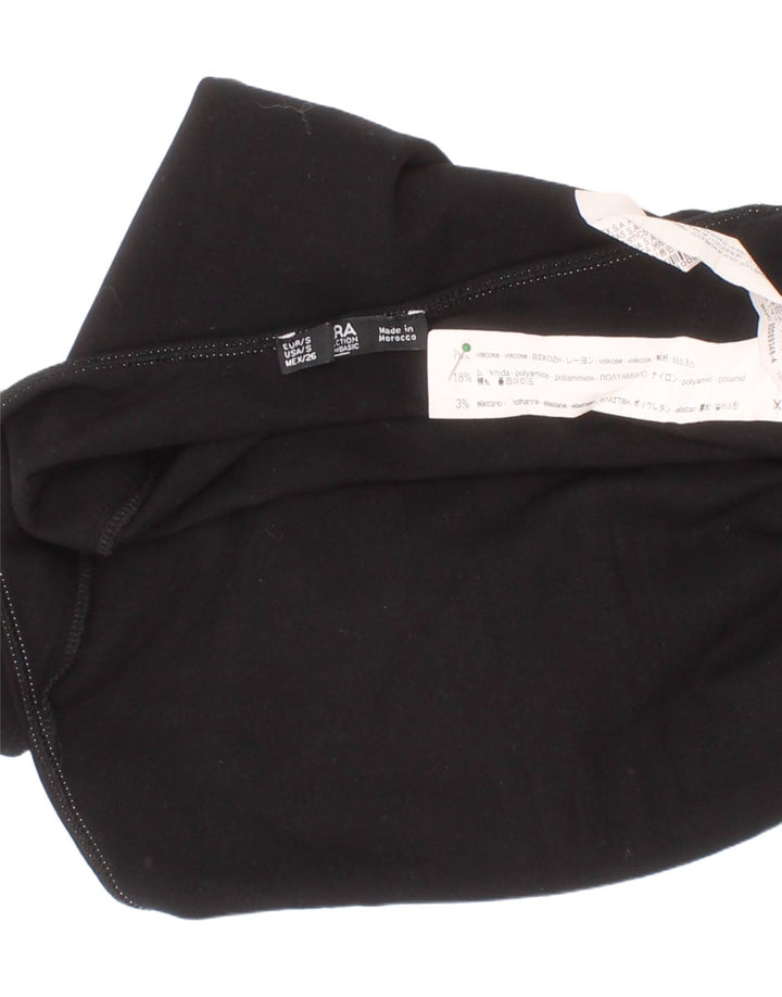 Zara Kvinders Bodysuit Small Sort Viskose