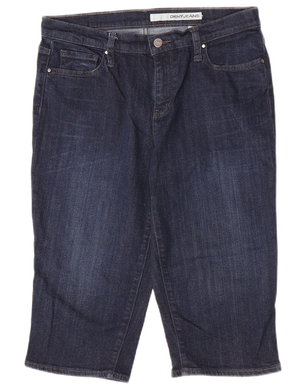 Dkny Dame denim Shorts US 8 Medium W30 Marineblå Bomuld