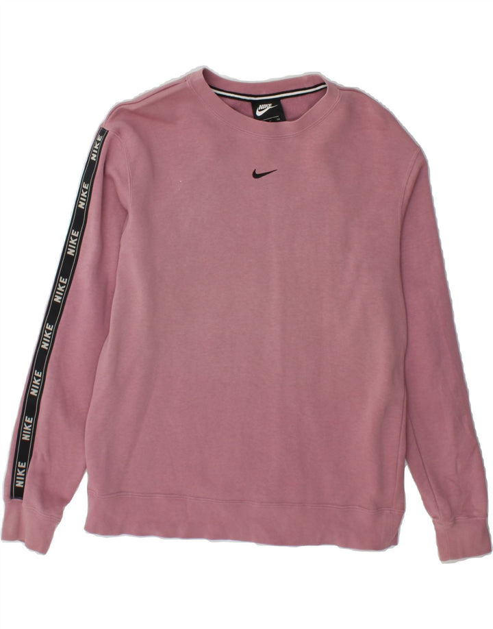 NIKE Womens Graphic Sweatshirt Jumper UK 10 Small Purple Cotton Vintage Nike and Second-Hand Nike from Messina Hembry 