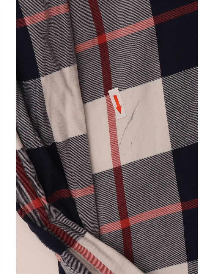 Tommy Hilfiger Herre Flanellskjorte XL Blå Ternet Bomuld