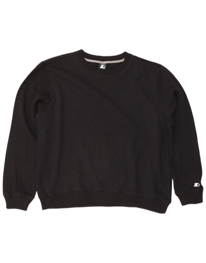 STARTER Dame Oversized Sweatshirt Jumper UK 18 XL Sort Bomuld