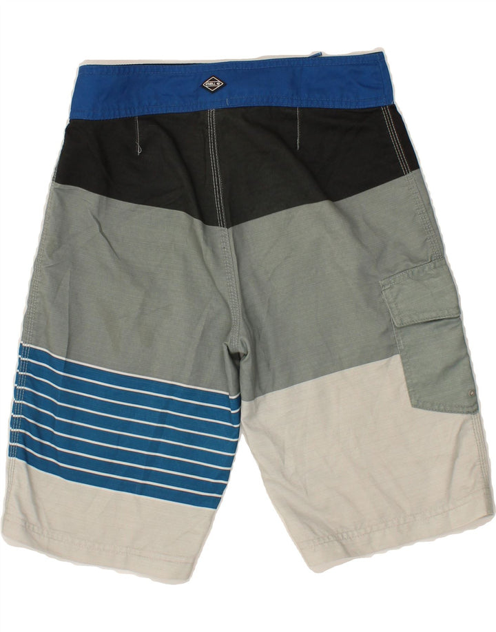 O'NEILL Mens Swimming Shorts Small Multicoloured Striped Vintage O'Neill and Second-Hand O'Neill from Messina Hembry 