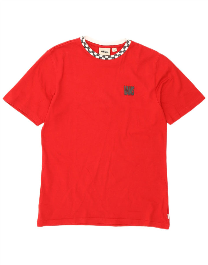 Vans Dame T-Shirt Top UK 14 Large Red