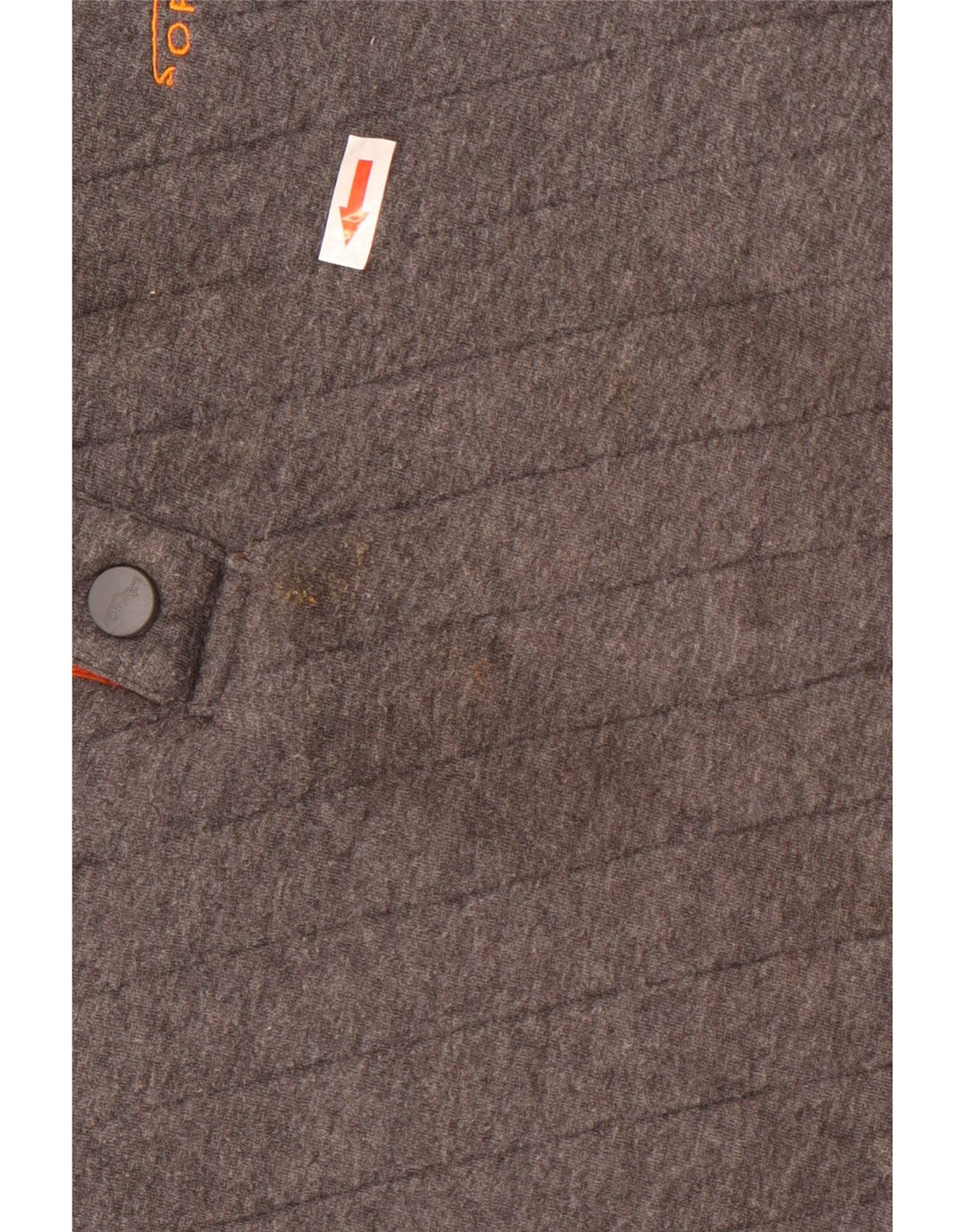 Orvis Herre Button Neck Sweatshirt Jumper 2XL Grå Bomuld