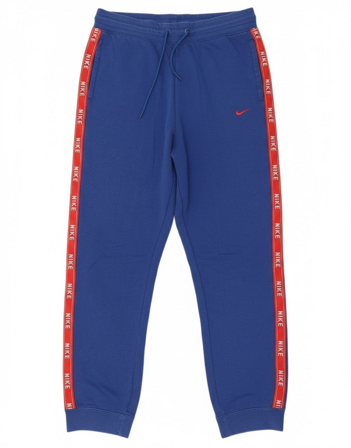 Nike Herre grafisk træningsdragt Bukser Joggers Medium Blue Colourblock