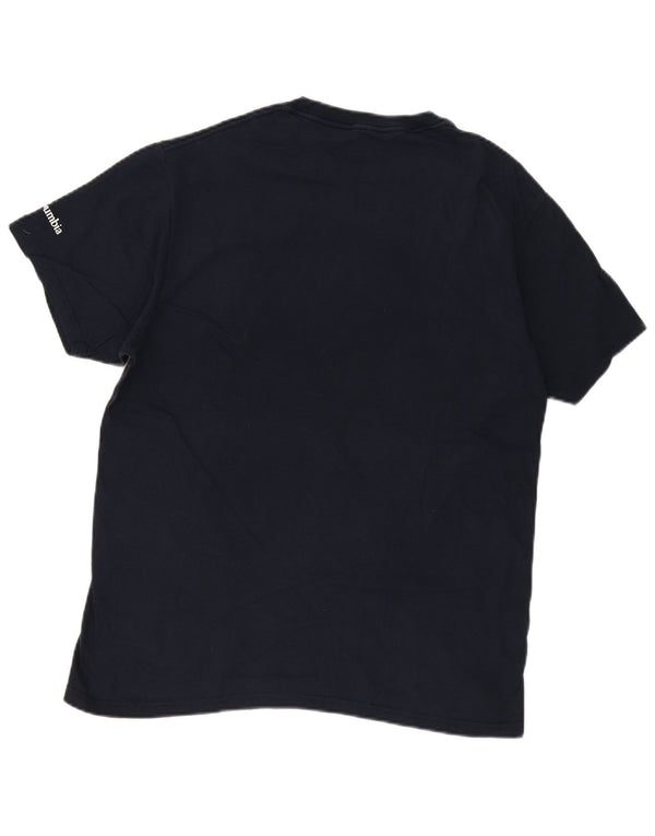Columbia Herre grafisk T-shirt Top Stor marineblå bomuld
