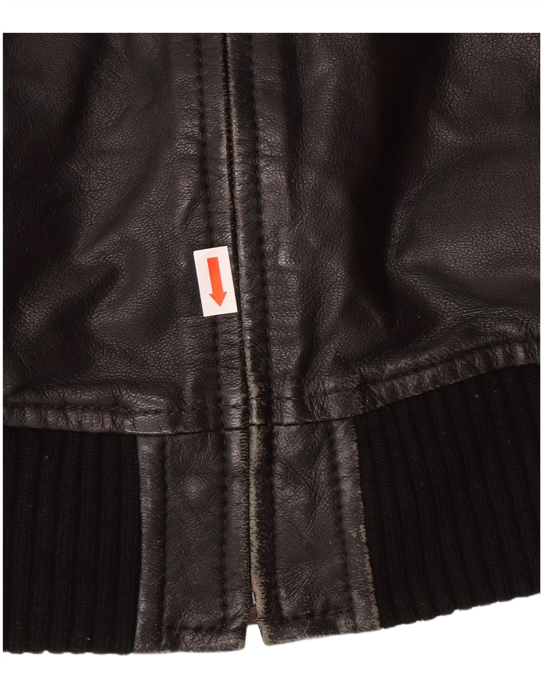 XDYE Dame Læderjakke UK 10 Small Black Læder Biker