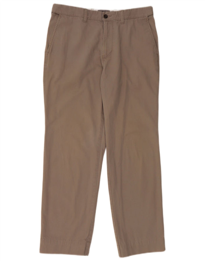 Marks & Spencer Regular Chino Bukser til kvinder W34 L29 Grå Bomuld